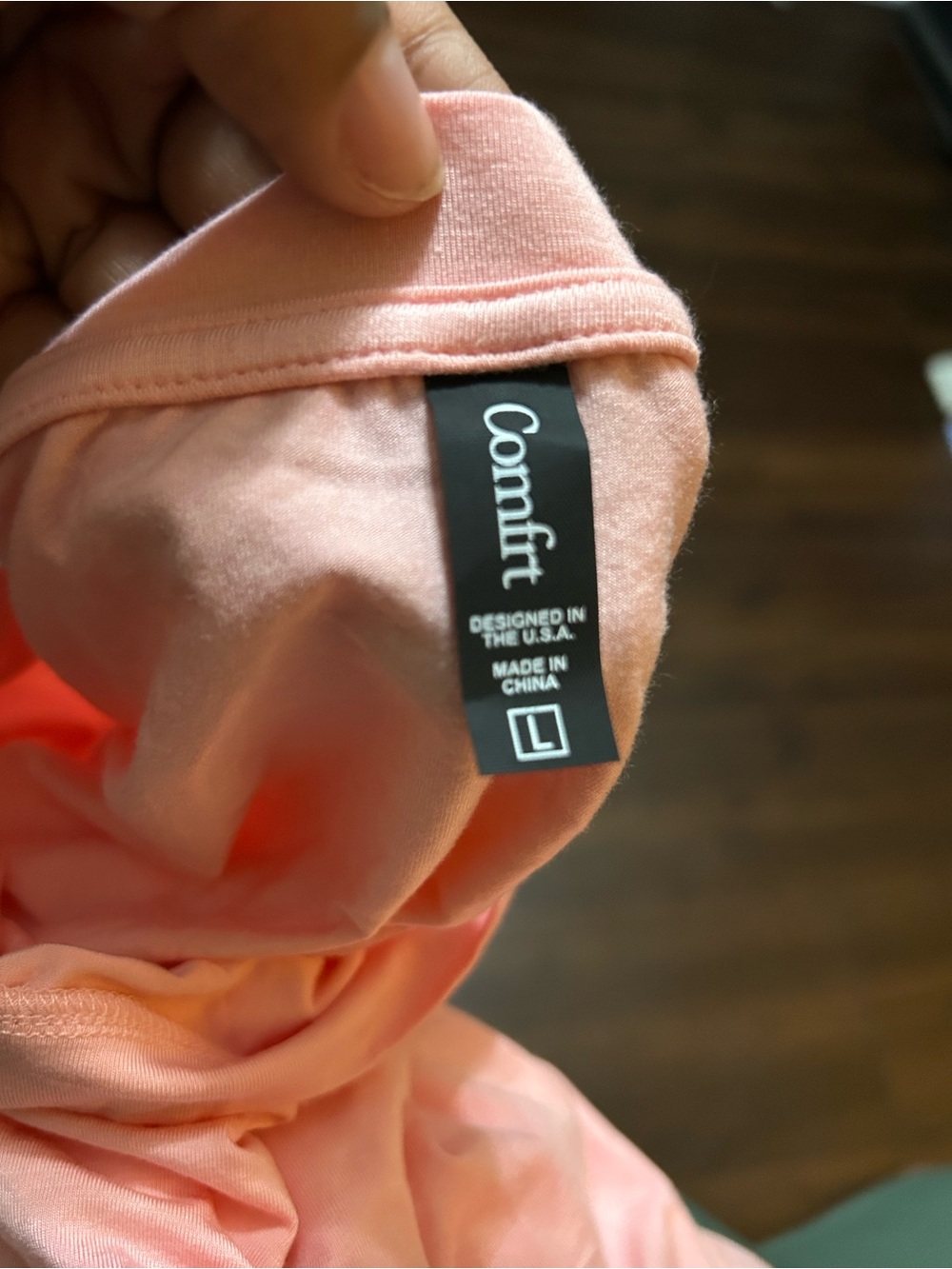 Comfrt NWOT Cloud Lounge Tee in Coral - Picture 3 of 3